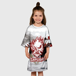 Платье клеш для девочки SAMURAI 2077, цвет: 3D-принт — фото 2
