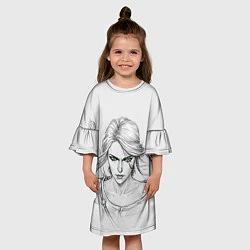 Платье клеш для девочки Цири, цвет: 3D-принт — фото 2