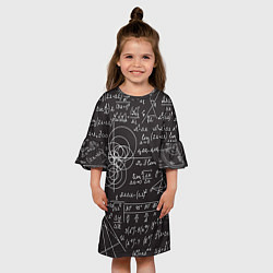 Платье клеш для девочки Алгебра и Геометрия, цвет: 3D-принт — фото 2