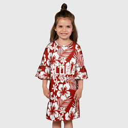 Платье клеш для девочки ALOHA HAWAII АЛОХА ГАВАЙИ, цвет: 3D-принт — фото 2