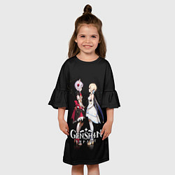 Платье клеш для девочки GENSHIN IMPACT, цвет: 3D-принт — фото 2