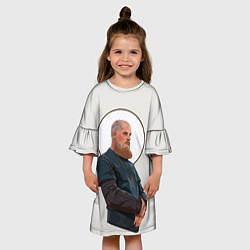 Платье клеш для девочки Ragnarr Saint, цвет: 3D-принт — фото 2