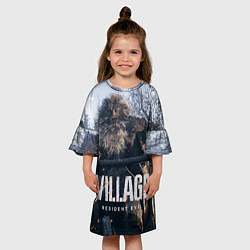 Платье клеш для девочки RESIDENT EVIL VILLAGE, цвет: 3D-принт — фото 2