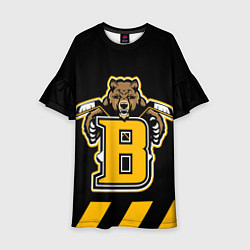 Платье клеш для девочки BOSTON BRUINS, цвет: 3D-принт