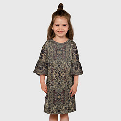 Платье клеш для девочки КрасиВые Узоры Ковра, цвет: 3D-принт — фото 2
