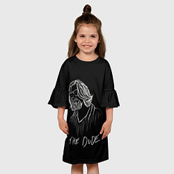 Платье клеш для девочки THE DUDE Большой Лебовски, цвет: 3D-принт — фото 2