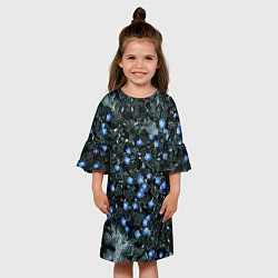 Платье клеш для девочки Маленькие ЦветЫ, цвет: 3D-принт — фото 2
