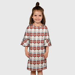 Платье клеш для девочки Суп как искусство, цвет: 3D-принт — фото 2