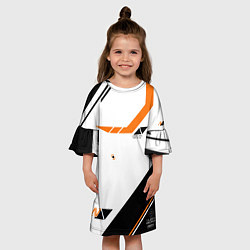 Платье клеш для девочки M4A4 - Asiimov 2023 NEW, цвет: 3D-принт — фото 2