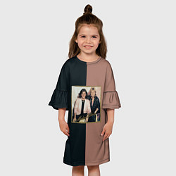 Платье клеш для девочки Modern Talking Хиты 80-х, цвет: 3D-принт — фото 2