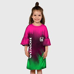 Платье клеш для девочки NEON HONDA НЕОН ХОНДА, цвет: 3D-принт — фото 2