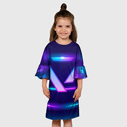Платье клеш для девочки Valorant, цвет: 3D-принт — фото 2