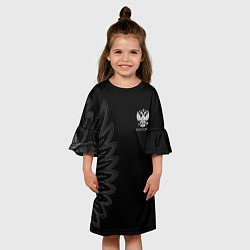 Платье клеш для девочки Russia Black Side New 202223, цвет: 3D-принт — фото 2