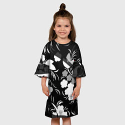 Платье клеш для девочки Russia Камуфляж белый New 202223, цвет: 3D-принт — фото 2