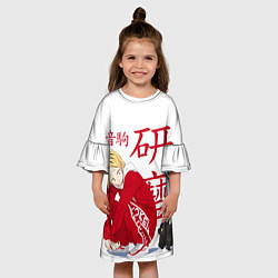 Платье клеш для девочки Кенма Козуме, Haikyuu!!, цвет: 3D-принт — фото 2