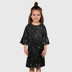 Платье клеш для девочки Звезды, цвет: 3D-принт — фото 2