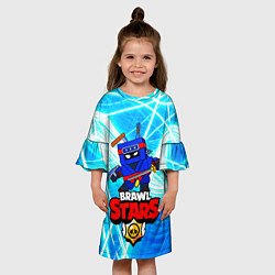 Платье клеш для девочки Ninja Ash Ниндзя Эш, Brawl Stars, цвет: 3D-принт — фото 2