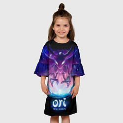 Платье клеш для девочки Shriek ori, цвет: 3D-принт — фото 2
