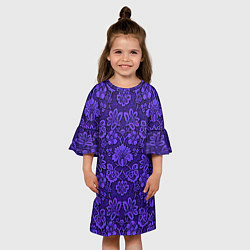 Платье клеш для девочки Домашние обои, цвет: 3D-принт — фото 2