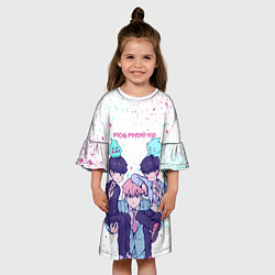 Платье клеш для девочки Рейген Кагеяма Моб 100 Z, цвет: 3D-принт — фото 2