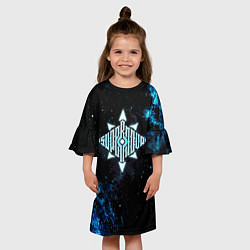 Платье клеш для девочки Supernova, цвет: 3D-принт — фото 2