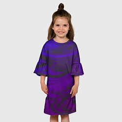 Платье клеш для девочки Голография, цвет: 3D-принт — фото 2