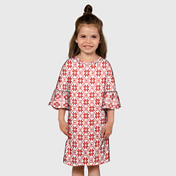 Платье клеш для девочки Алатырь, цвет: 3D-принт — фото 2