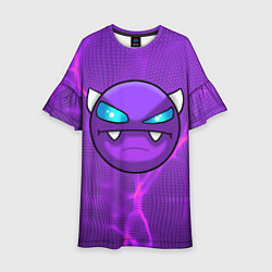Платье клеш для девочки Geometry Dash, цвет: 3D-принт