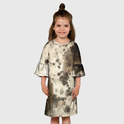 Платье клеш для девочки Пятьдесят оттенков серого, цвет: 3D-принт — фото 2