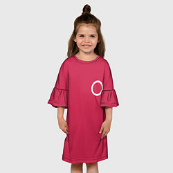 Платье клеш для девочки Круг, цвет: 3D-принт — фото 2