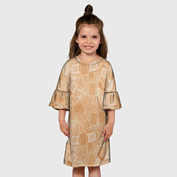 Платье клеш для девочки Просто пластыри, цвет: 3D-принт — фото 2