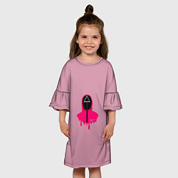 Платье клеш для девочки Сотрудник, цвет: 3D-принт — фото 2