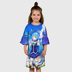 Платье клеш для девочки AquаKaraoke, цвет: 3D-принт — фото 2