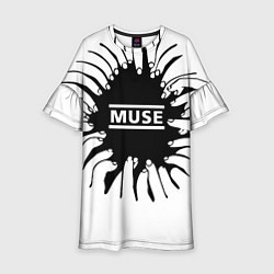 Платье клеш для девочки MUSE пальцы, цвет: 3D-принт