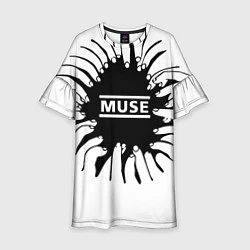 Платье клеш для девочки MUSE пальцы, цвет: 3D-принт