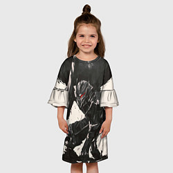 Платье клеш для девочки BERSERK ILLUSTRATION БЕРСЕРК, цвет: 3D-принт — фото 2