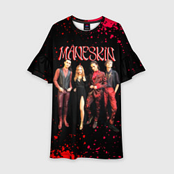 Платье клеш для девочки Maneskin Лунный свет, рок - группа, цвет: 3D-принт