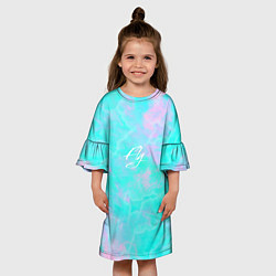 Платье клеш для девочки Sky dreamfly, цвет: 3D-принт — фото 2
