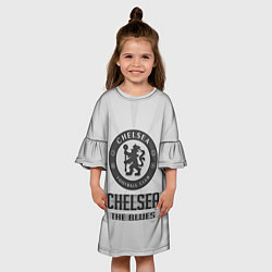 Платье клеш для девочки Chelsea FC Graphite Theme, цвет: 3D-принт — фото 2