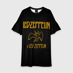 Платье клеш для девочки Led Zeppelin x Led Zeppelin, цвет: 3D-принт