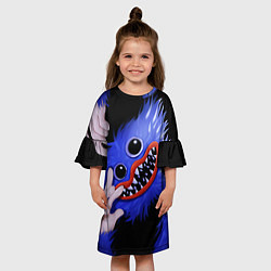 Платье клеш для девочки POPPY PLAYTIME ИГРА ПОППИ ПЛЕЙТАЙМ ХВ, цвет: 3D-принт — фото 2