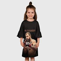 Платье клеш для девочки Alexander The Grim Reape, цвет: 3D-принт — фото 2