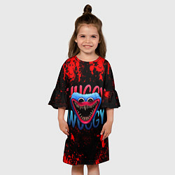 Платье клеш для девочки ХАГИ ВАГИ POPPY PLAYTIME, цвет: 3D-принт — фото 2