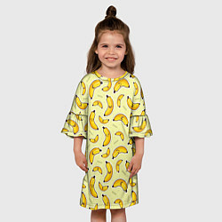 Платье клеш для девочки Банановый Бум, цвет: 3D-принт — фото 2