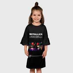Платье клеш для девочки Metallica S и M, цвет: 3D-принт — фото 2