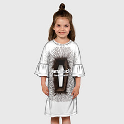 Платье клеш для девочки Death Magnetic - Metallica, цвет: 3D-принт — фото 2