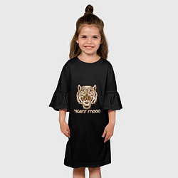 Платье клеш для девочки Tigerss mood, цвет: 3D-принт — фото 2