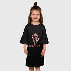 Платье клеш для девочки Panthers mood, цвет: 3D-принт — фото 2
