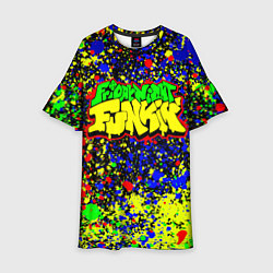 Платье клеш для девочки Friday Night Funkin Logo Acid Style, цвет: 3D-принт