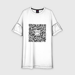 Детское платье Я QR-кот, гуляю где вздумается!